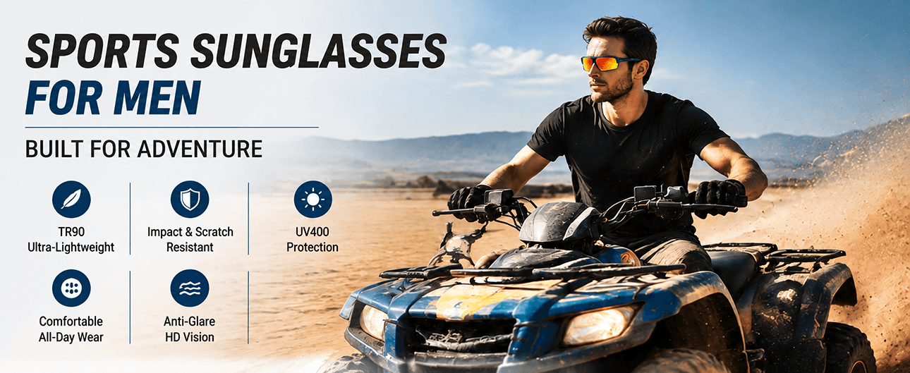 Reflective Sunglasses Men Sports Sunglasses For Men
