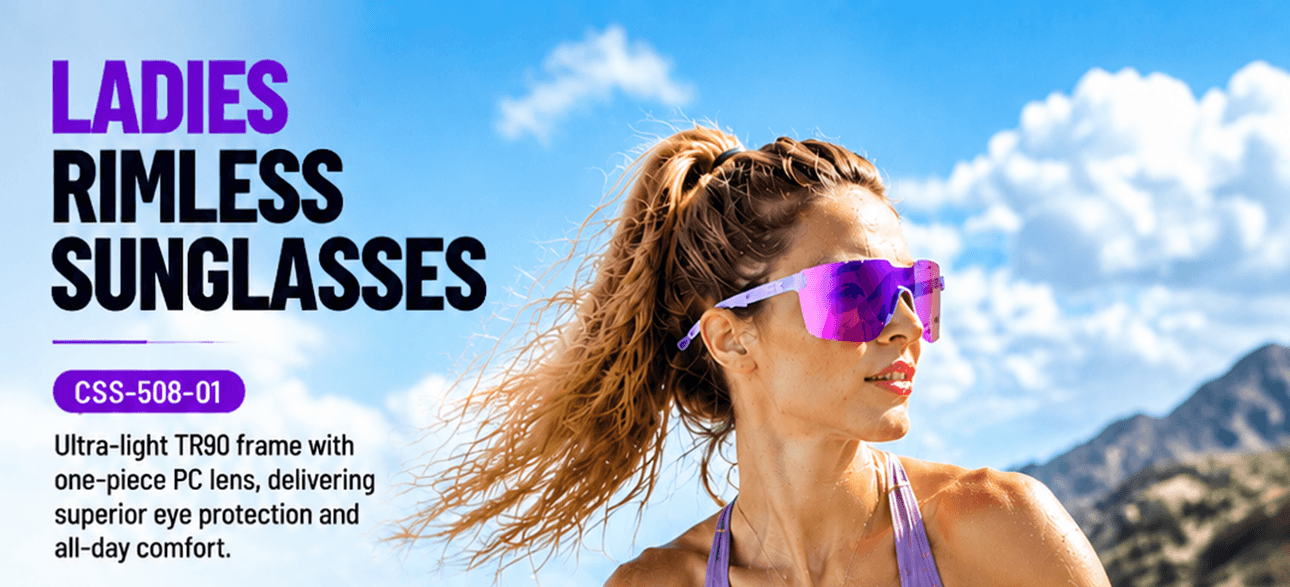 Women Sunglasses Shapes Ladies Rimless Sunglasses