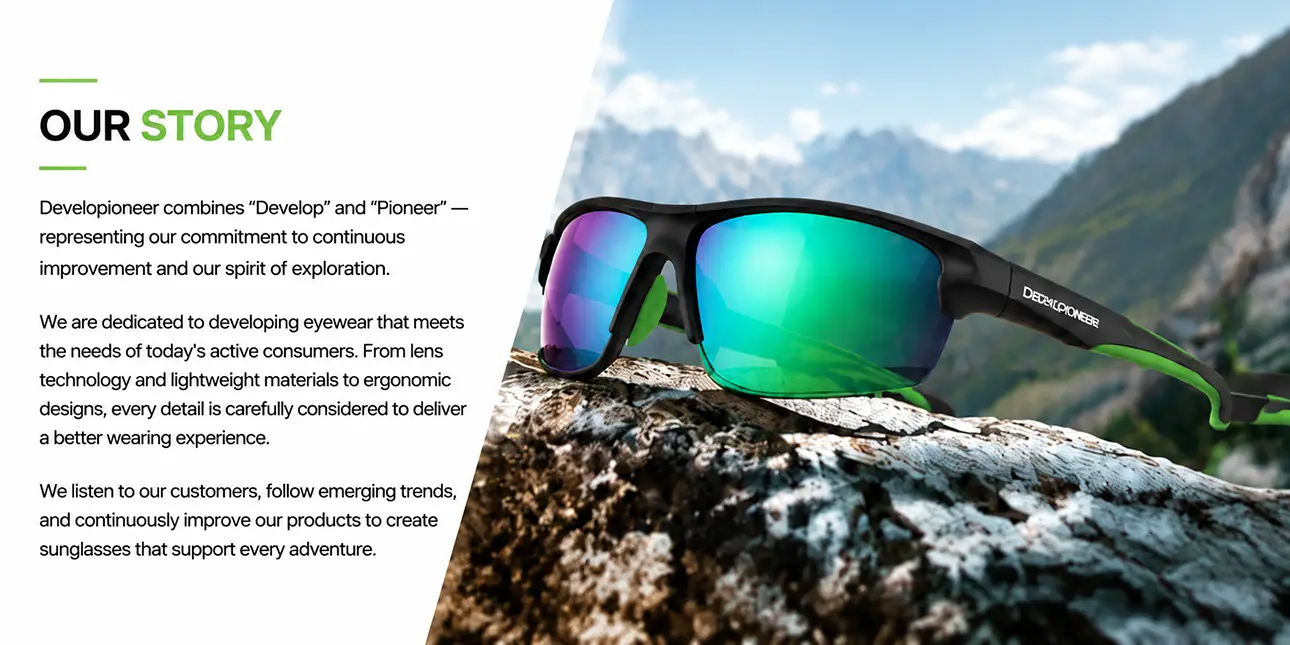 Premium sunglasses with polarized UV400 lenses