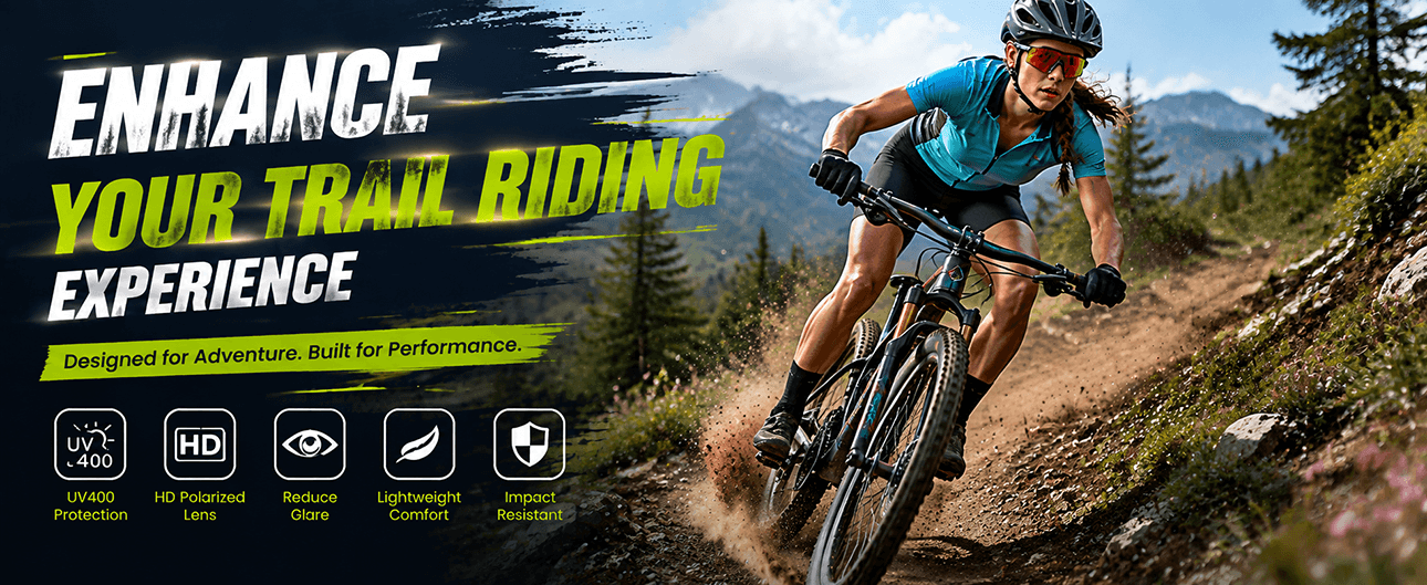 Cycling Sunglasses With Polarized Lenses UV