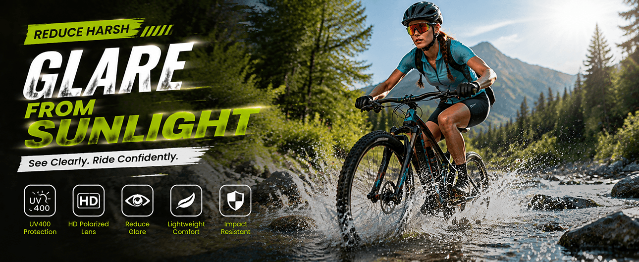 Lightweight Mountain Bike Sunglasses