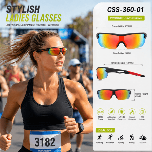 Women's Polarized Running Sunglasses