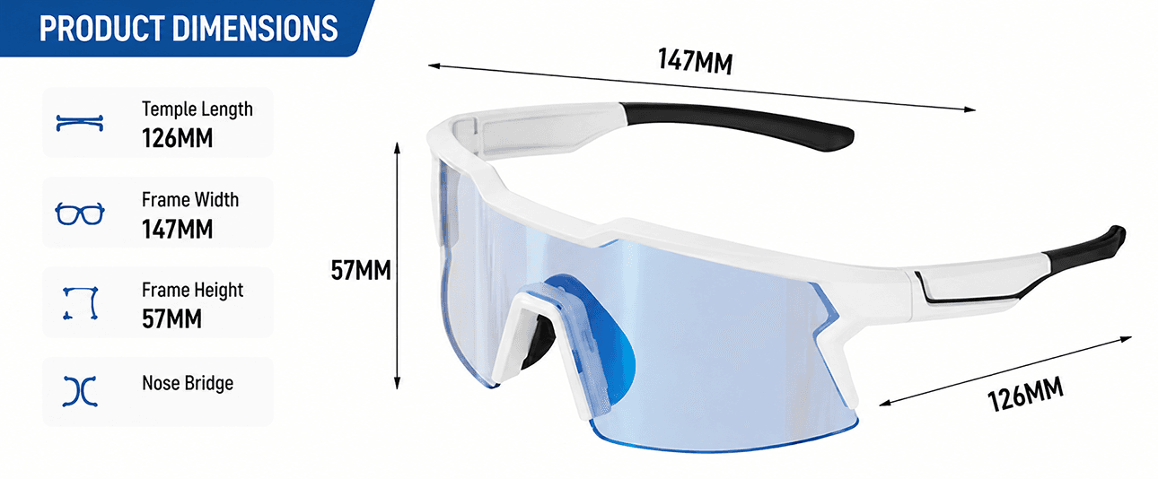 Polarized Sunglasses Men Fishing Photochromic Bike Glasses
