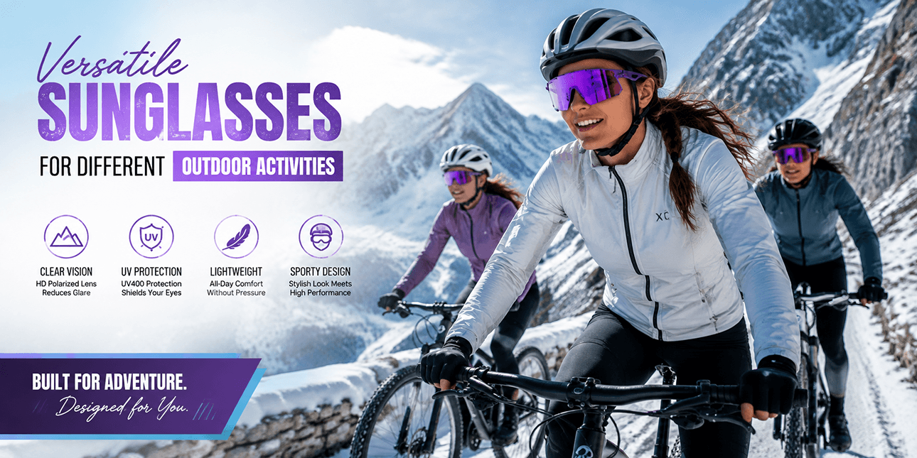 Pink Cycling Sunglasses Women