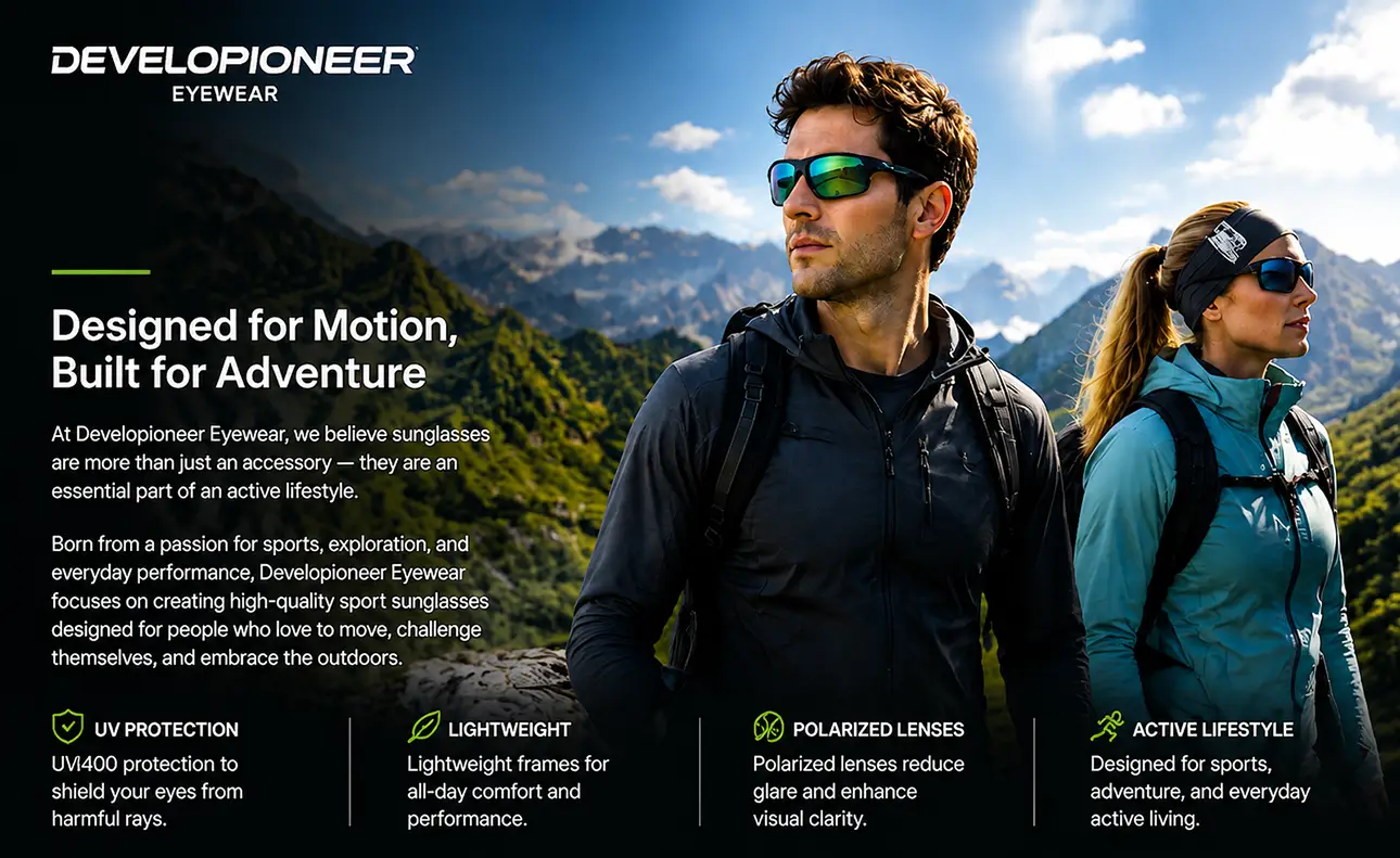Premium sunglasses designed for outdoor adventures